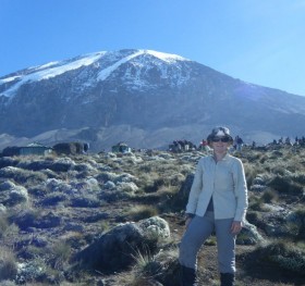 Kathryn Prosser and Kilimanjaro