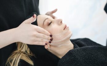 women getting a face moisturiser applied